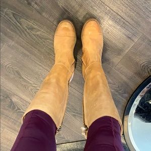 Genuine Light Leather Boots